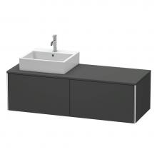 Duravit XS4903L4949 - Duravit XSquare Two Drawer Vanity Unit For Console Graphite