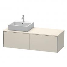 Duravit XS4903L9191 - Duravit XSquare Two Drawer Vanity Unit For Console Taupe