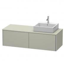 Duravit XS4903R6060 - Duravit XSquare Two Drawer Vanity Unit For Console Taupe