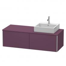 Duravit XS4903R9494 - Duravit XSquare Two Drawer Vanity Unit For Console Aubergine