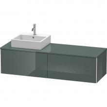 Duravit XS4904L3838 - Duravit XSquare Two Drawer Vanity Unit For Console Dolomite Gray