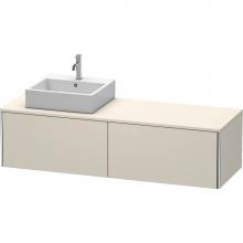 Duravit XS4904L9191 - Duravit XSquare Two Drawer Vanity Unit For Console Taupe