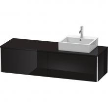 Duravit XS4904R4040 - Duravit XSquare Two Drawer Vanity Unit For Console Black