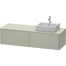 Duravit XS4904R6060 - Duravit XSquare Two Drawer Vanity Unit For Console Taupe