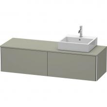 Duravit XS4904R9292 - Duravit XSquare Two Drawer Vanity Unit For Console Stone Gray