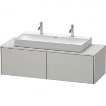 Duravit XS4905M0707 - Duravit XSquare Two Drawer Vanity Unit For Console Concrete Gray