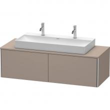 Duravit XS4905M4343 - Duravit XSquare Two Drawer Vanity Unit For Console Basalt