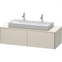 Duravit XS4905M9191 - Duravit XSquare Two Drawer Vanity Unit For Console Taupe