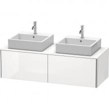 Duravit XS4906B2222 - Duravit XSquare Two Drawer Vanity Unit For Console White