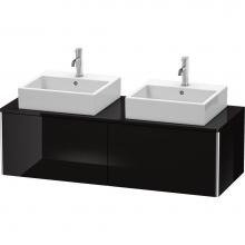 Duravit XS4906B4040 - Duravit XSquare Two Drawer Vanity Unit For Console Black