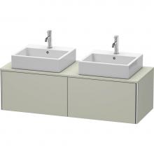 Duravit XS4906B6060 - Duravit XSquare Two Drawer Vanity Unit For Console Taupe