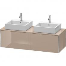 Duravit XS4906B8686 - Duravit XSquare Two Drawer Vanity Unit For Console Cappuccino