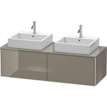 Duravit XS4906B8989 - Duravit XSquare Two Drawer Vanity Unit For Console Flannel Gray