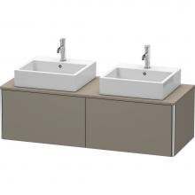 Duravit XS4906B9090 - Duravit XSquare Two Drawer Vanity Unit For Console Flannel Gray