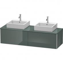 Duravit XS4907B3838 - Duravit XSquare Two Drawer Vanity Unit For Console Dolomite Gray