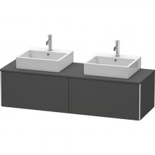 Duravit XS4907B4949 - Duravit XSquare Two Drawer Vanity Unit For Console Graphite