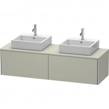 Duravit XS4907B6060 - Duravit XSquare Two Drawer Vanity Unit For Console Taupe