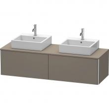 Duravit XS4907B9090 - Duravit XSquare Two Drawer Vanity Unit For Console Flannel Gray