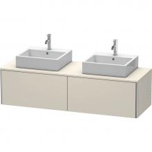 Duravit XS4907B9191 - Duravit XSquare Two Drawer Vanity Unit For Console Taupe