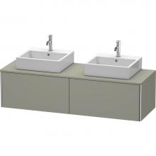 Duravit XS4907B9292 - Duravit XSquare Two Drawer Vanity Unit For Console Stone Gray