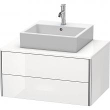 Duravit XS491002222 - Duravit XSquare Two Drawer Vanity Unit For Console White