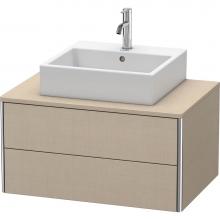 Duravit XS491007575 - Duravit XSquare Two Drawer Vanity Unit For Console Linen