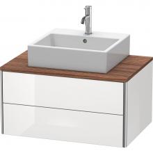 Duravit XS491008585 - Duravit XSquare Two Drawer Vanity Unit For Console White