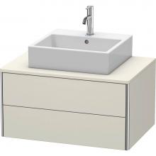 Duravit XS491009191 - Duravit XSquare Two Drawer Vanity Unit For Console Taupe