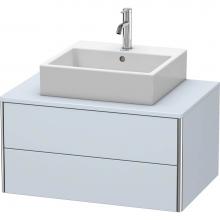 Duravit XS491009797 - Duravit XSquare Two Drawer Vanity Unit For Console Light Blue