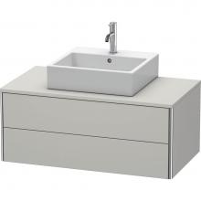 Duravit XS491100707 - Duravit XSquare Two Drawer Vanity Unit For Console Concrete Gray