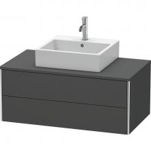 Duravit XS491104949 - Duravit XSquare Two Drawer Vanity Unit For Console Graphite