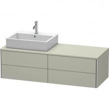 Duravit XS4913L6060 - Duravit XSquare Four Drawer Vanity Unit For Console Taupe