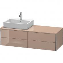 Duravit XS4913L8686 - Duravit XSquare Four Drawer Vanity Unit For Console Cappuccino