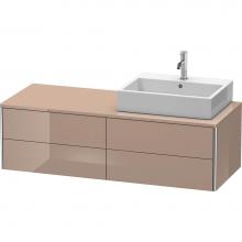 Duravit XS4913R8686 - Duravit XSquare Four Drawer Vanity Unit For Console Cappuccino