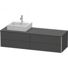 Duravit XS4914L4949 - Duravit XSquare Four Drawer Vanity Unit For Console Graphite