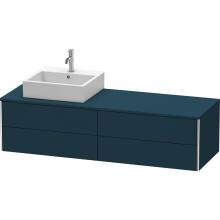 Duravit XS4914L9898 - Duravit XSquare Four Drawer Vanity Unit For Console Midnight Blue