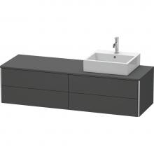 Duravit XS4914R4949 - Duravit XSquare Four Drawer Vanity Unit For Console Graphite