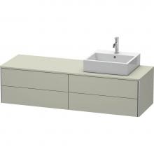 Duravit XS4914R6060 - Duravit XSquare Four Drawer Vanity Unit For Console Taupe