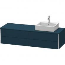 Duravit XS4914R9898 - Duravit XSquare Four Drawer Vanity Unit For Console Midnight Blue