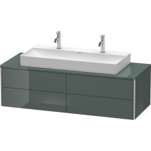 Duravit XS4915M3838 - Duravit XSquare Four Drawer Vanity Unit For Console Dolomite Gray