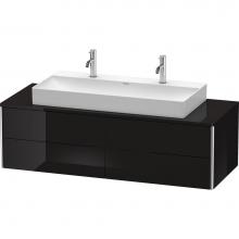 Duravit XS4915M4040 - Duravit XSquare Four Drawer Vanity Unit For Console Black