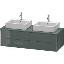 Duravit XS4916B3838 - Duravit XSquare Four Drawer Vanity Unit For Console Dolomite Gray