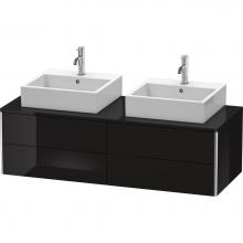 Duravit XS4916B4040 - Duravit XSquare Four Drawer Vanity Unit For Console Black