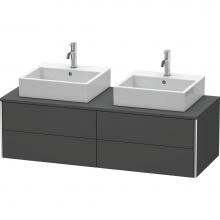 Duravit XS4916B4949 - Duravit XSquare Four Drawer Vanity Unit For Console Graphite