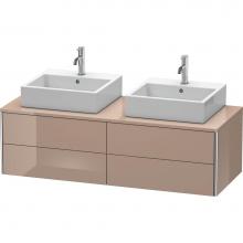 Duravit XS4916B8686 - Duravit XSquare Four Drawer Vanity Unit For Console Cappuccino