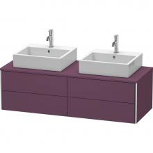 Duravit XS4916B9494 - Duravit XSquare Four Drawer Vanity Unit For Console Aubergine