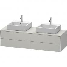 Duravit XS4917B0707 - Duravit XSquare Four Drawer Vanity Unit For Console Concrete Gray