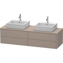 Duravit XS4917B4343 - Duravit XSquare Four Drawer Vanity Unit For Console Basalt