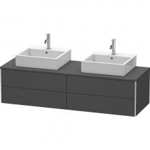 Duravit XS4917B4949 - Duravit XSquare Four Drawer Vanity Unit For Console Graphite