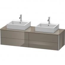 Duravit XS4917B8989 - Duravit XSquare Four Drawer Vanity Unit For Console Flannel Gray